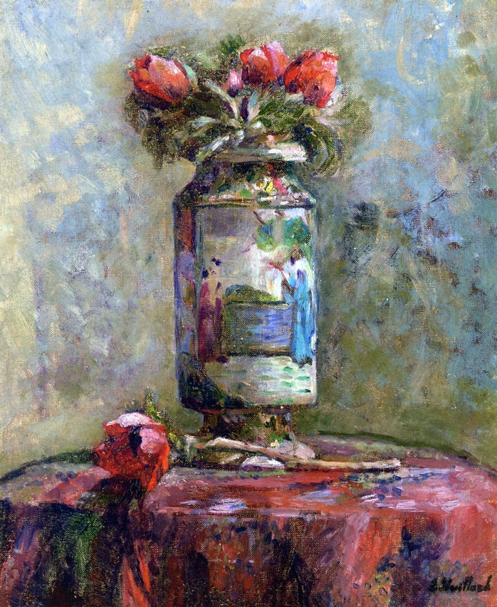 Edouard Vuillard Anemones in a Chinese Vase - Canvas Print
