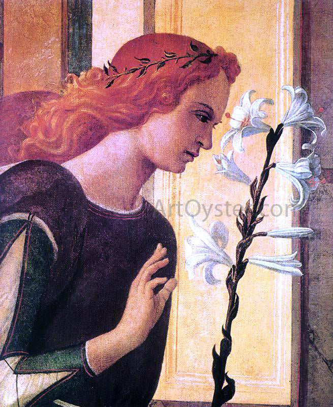 Giovanni Bellini Angel Announcing (detail) - Canvas Print