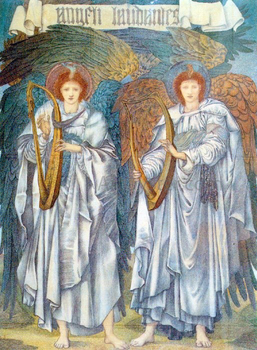 Sir Edward Burne-Jones Angeli Laudantes - Canvas Print