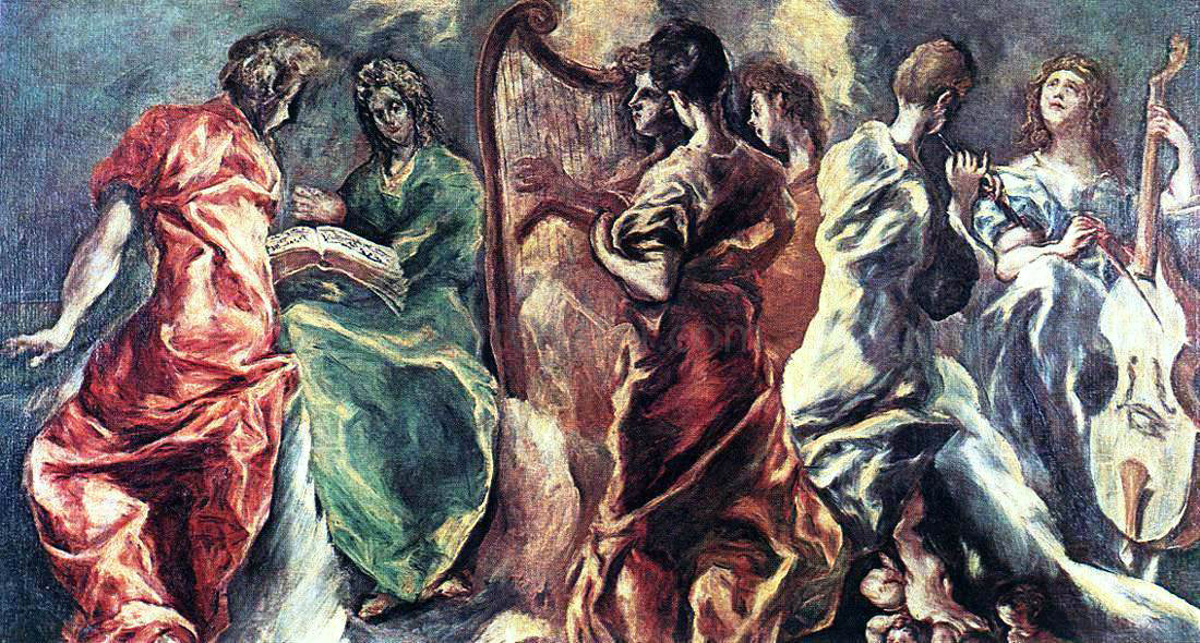 El Greco Angelic Concert - Canvas Print