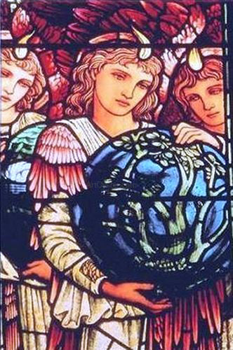 Sir Edward Burne-Jones Angels of Creation - Canvas Print