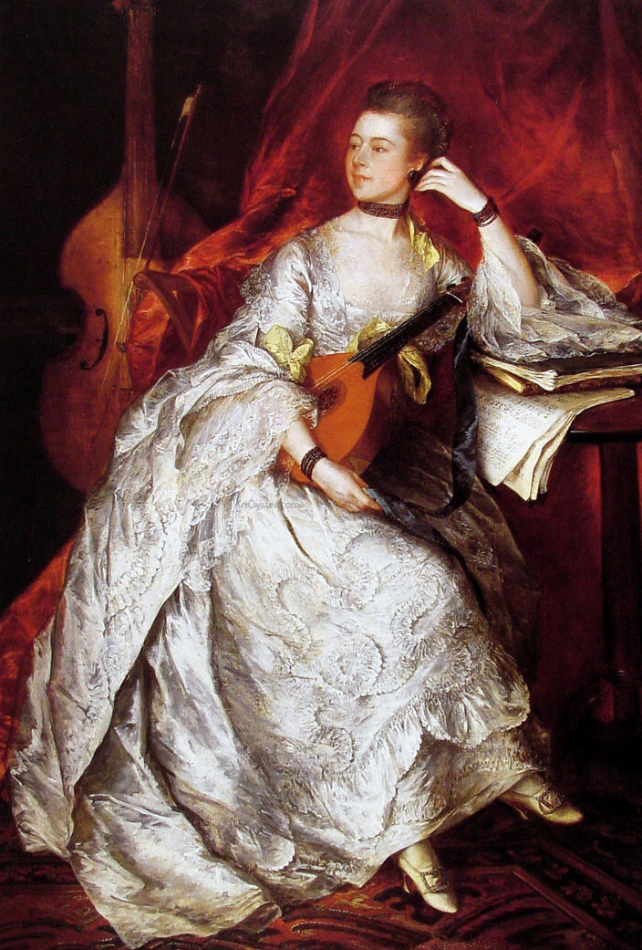 Thomas Gainsborough Ann Ford (Mrs Philip Thicknesse) - Canvas Print