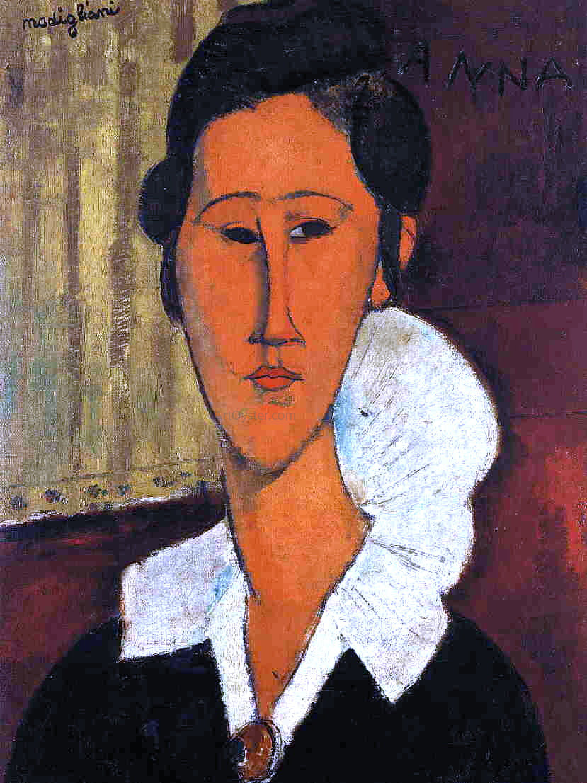 Amedeo Modigliani Anna (Hanka) Zborowska - Canvas Print