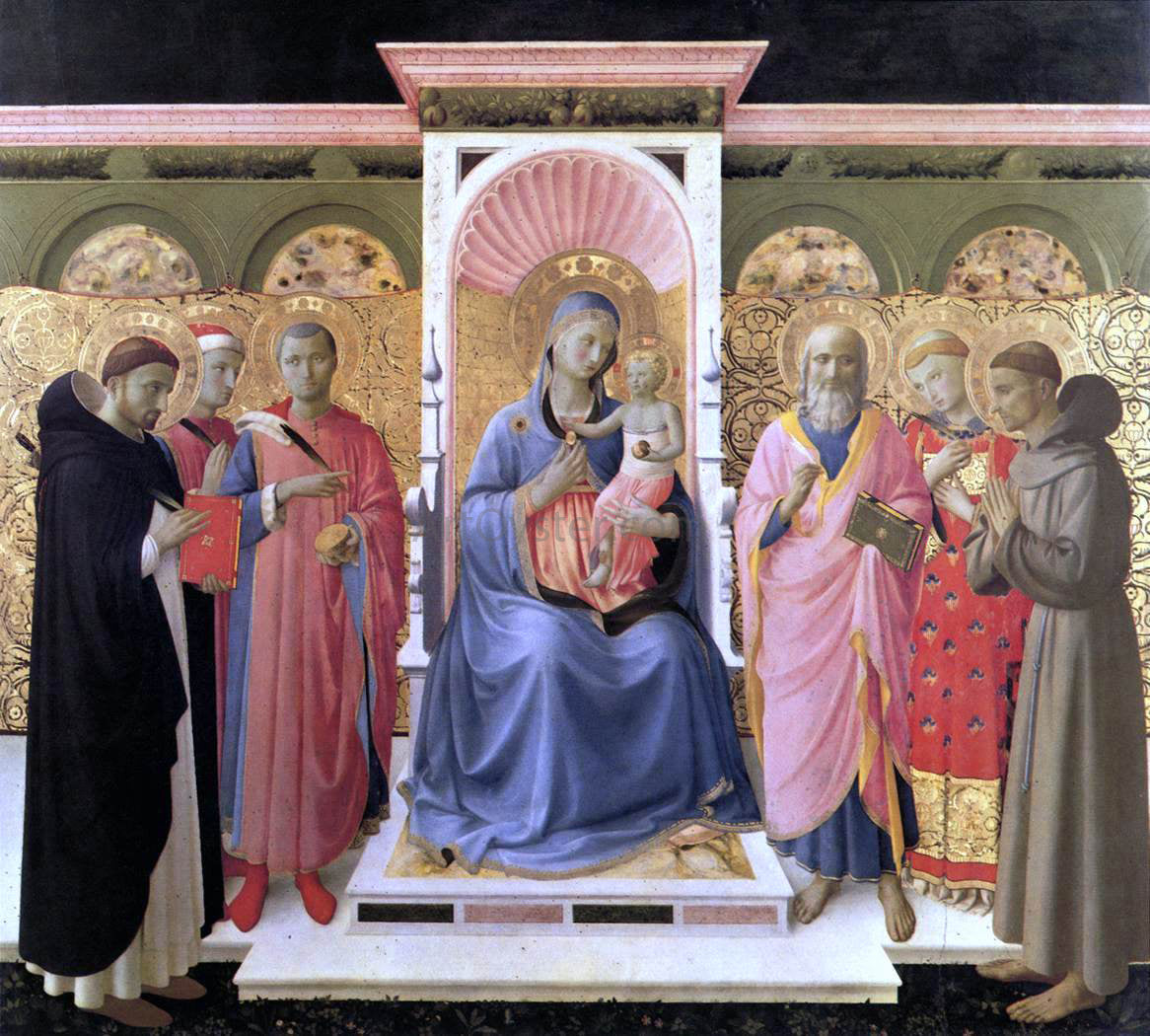Fra Angelico Annalena Altarpiece - Canvas Print
