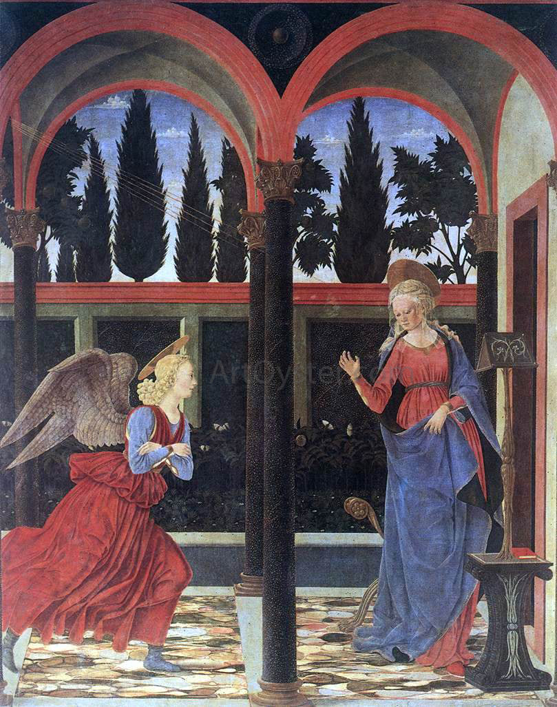 Alessio Baldovinetti Annunciation - Canvas Print