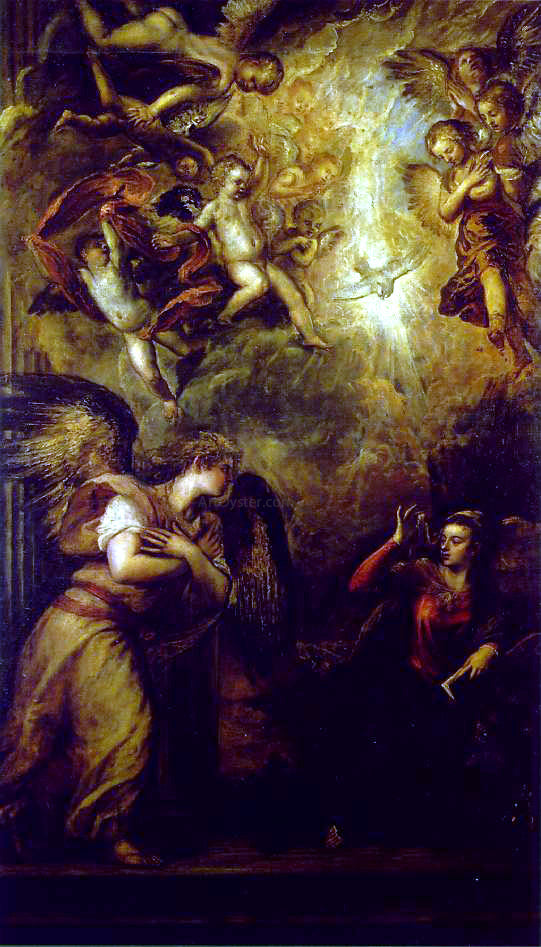 Titian Annunciation - Canvas Print