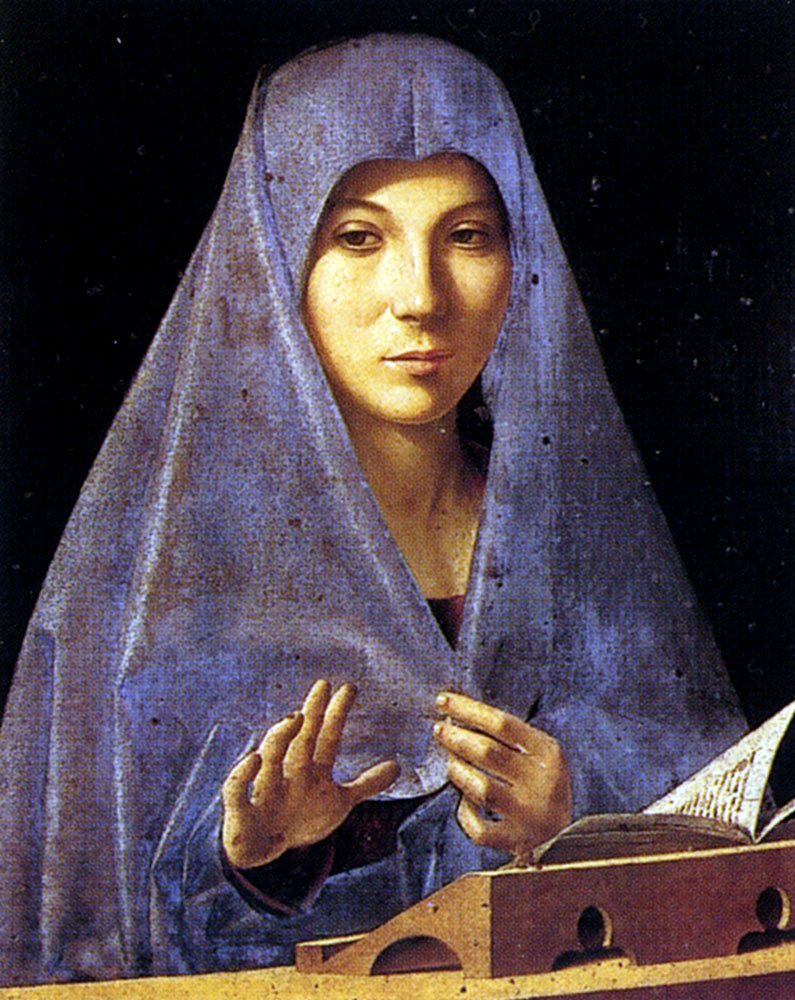 Antonello Da Messina Annunciation - Canvas Print