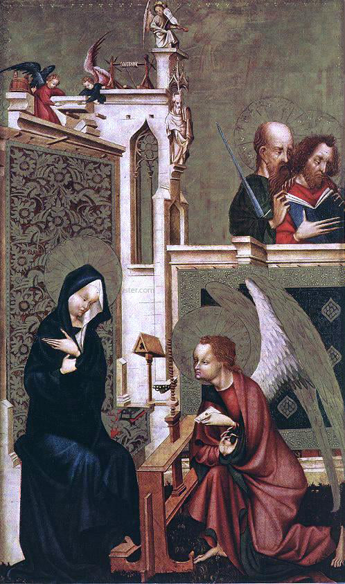 Master of Heiligenkreuz Annunciation - Canvas Print