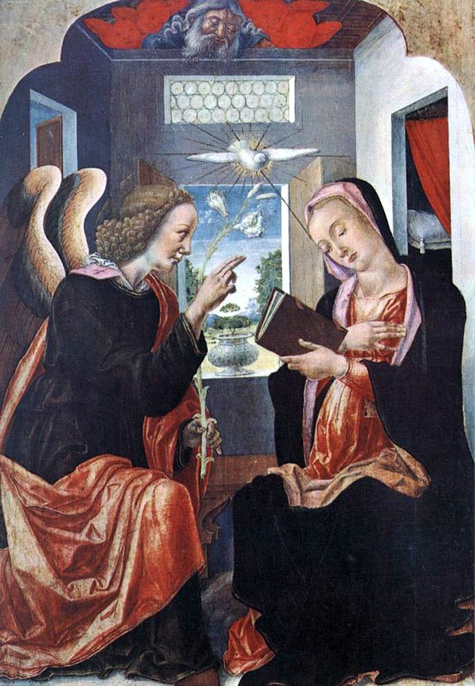 Bartolomeo Vivarini Annunciation - Canvas Print