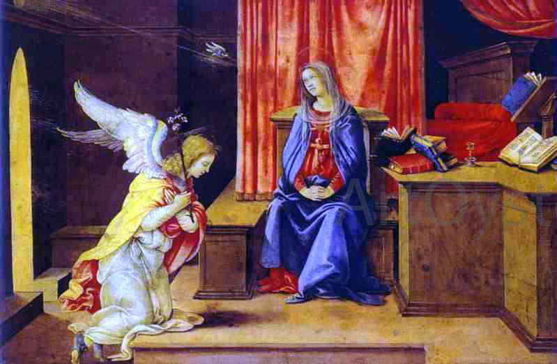 Filippino Lippi Annunciation - Canvas Print