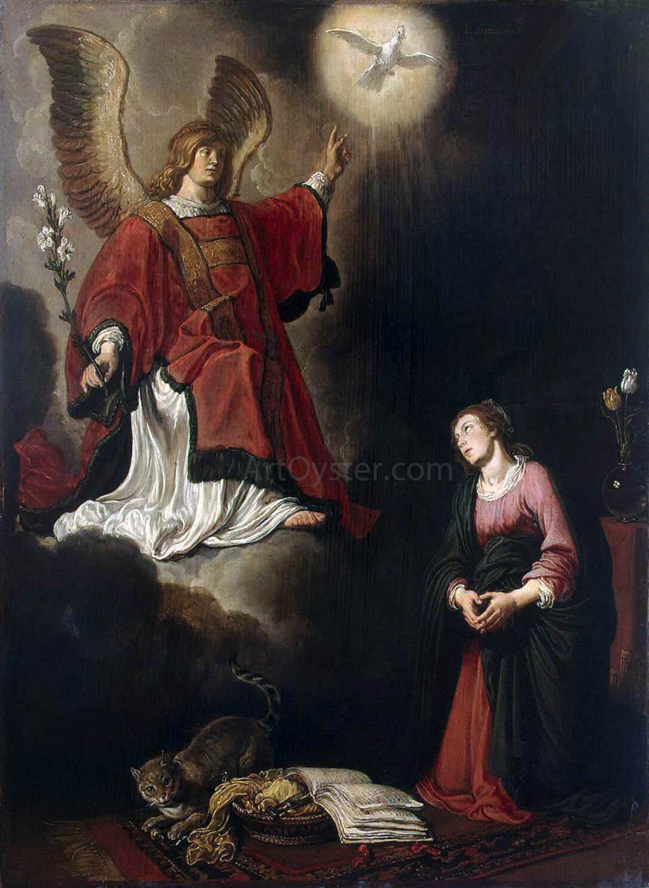 Pieter Lastman Annunciation - Canvas Print