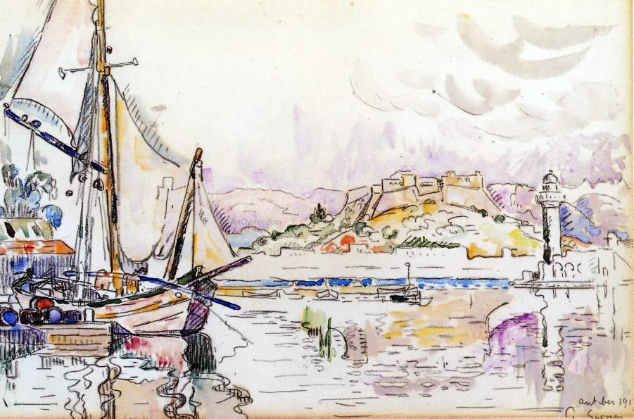 Paul Signac Antibes - Canvas Print