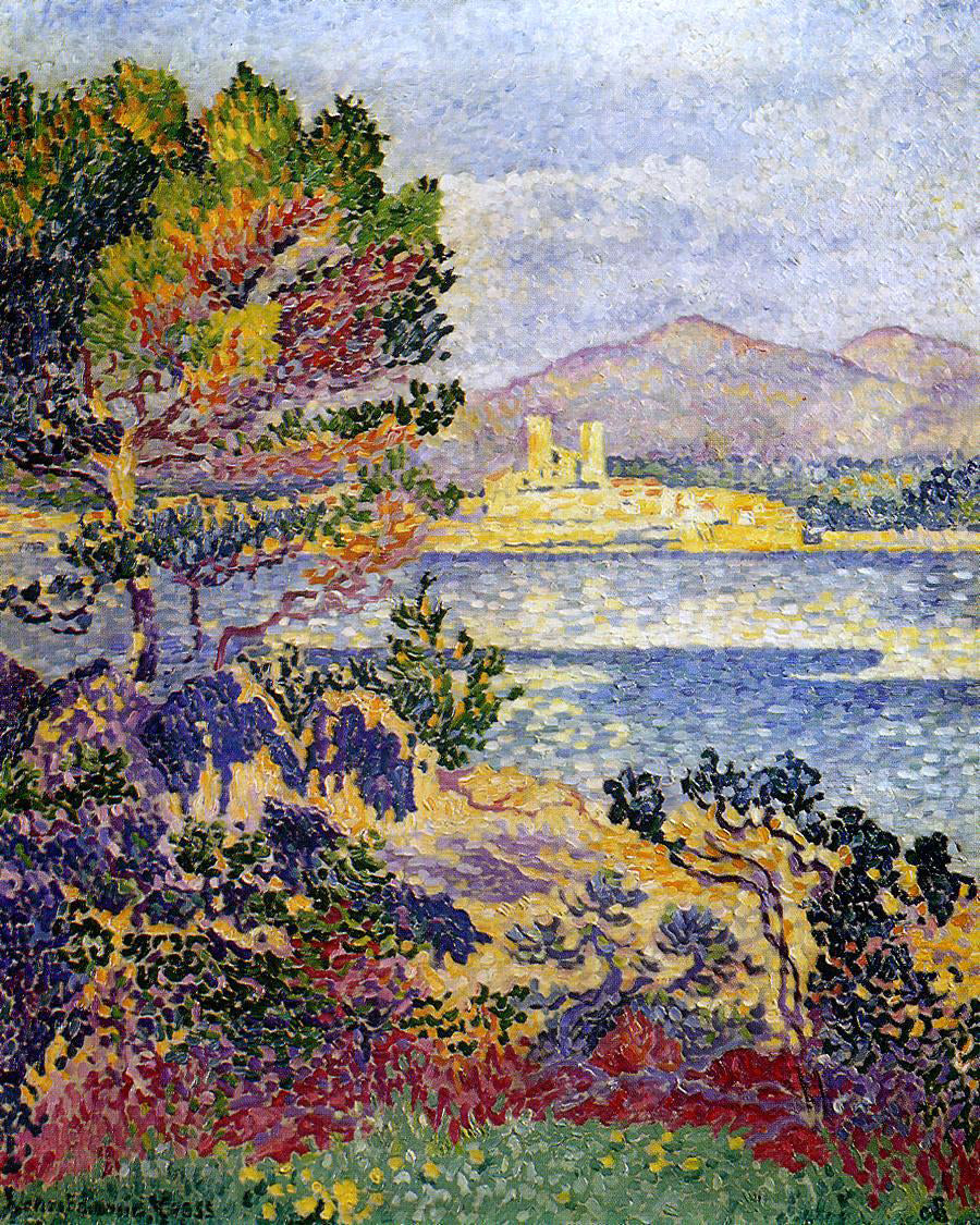 Henri Edmond Cross Antibes, Morning - Canvas Print