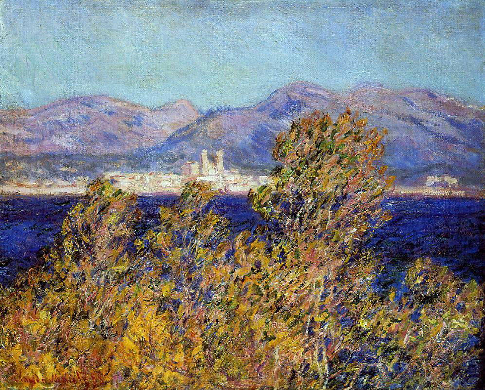 Claude Oscar Monet Antibes Seen from the Cape, Mistral Wind - Canvas Print