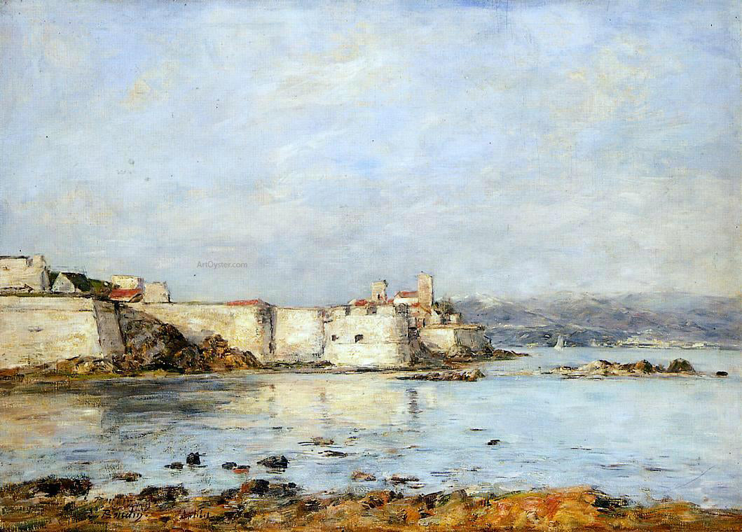 Eugene-Louis Boudin Antibes, the Fortifications - Canvas Print