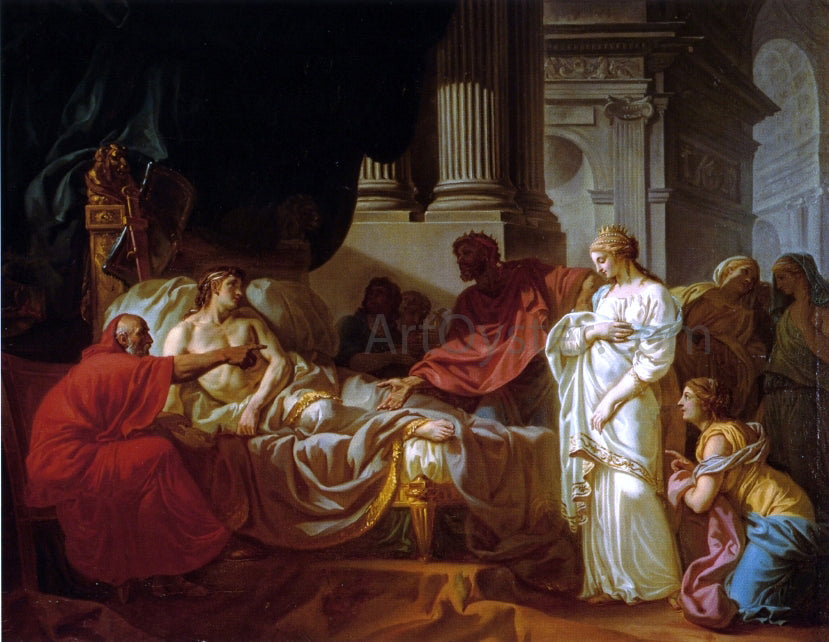 Jacques-Louis David Antiochus and Stratonice - Canvas Print
