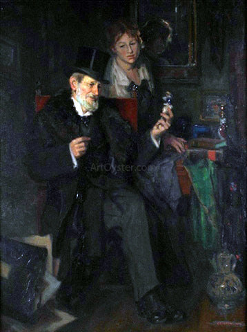 Karl Gussow Antique Hunting - Canvas Print