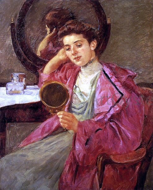 Mary Cassatt Antoinette at Her Dressing Table - Canvas Print