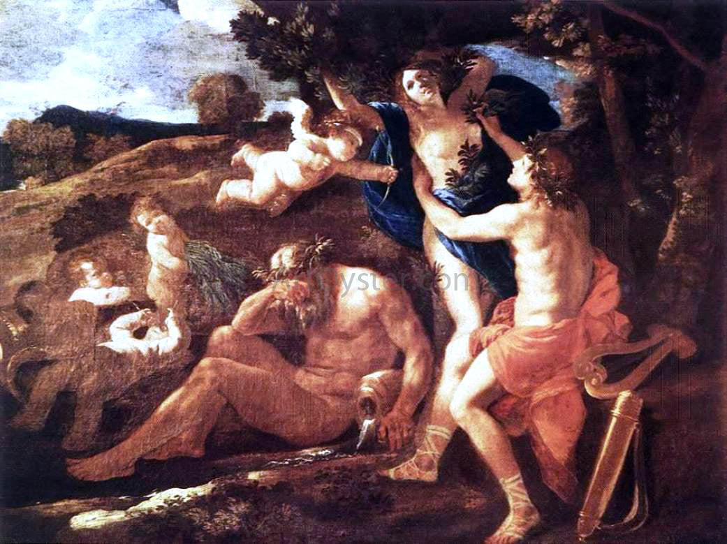Nicolas Poussin Apollo and Daphne - Canvas Print