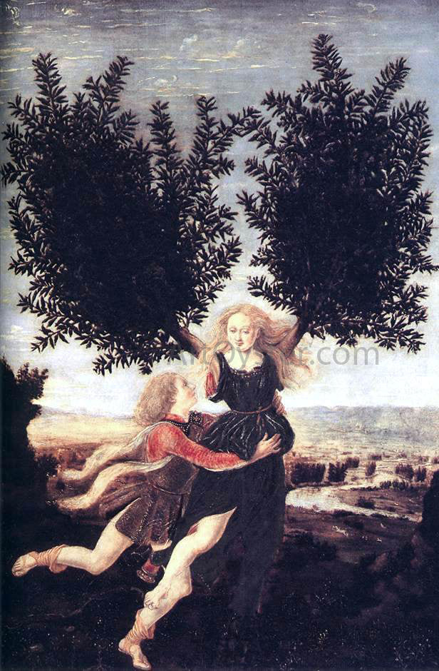 Antonio Del Pollaiuolo Apollo and Daphne - Canvas Print