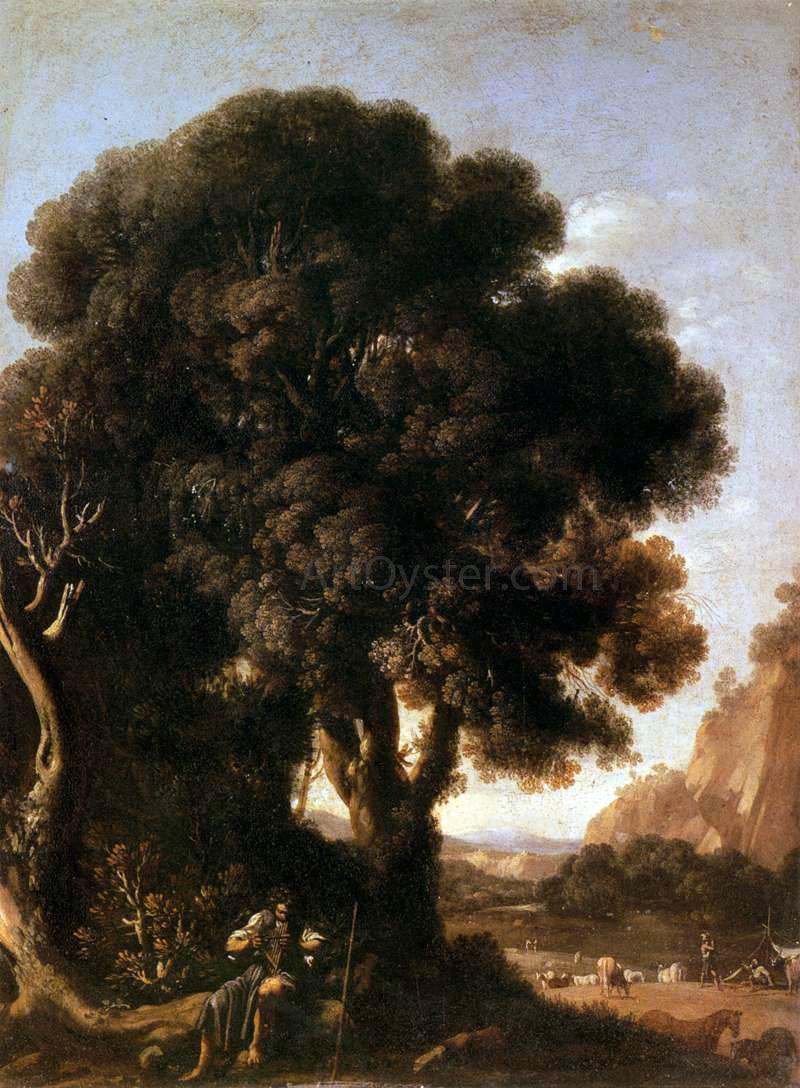 Adam Elsheimer Apollo and the Cattle of Admetus - Canvas Print