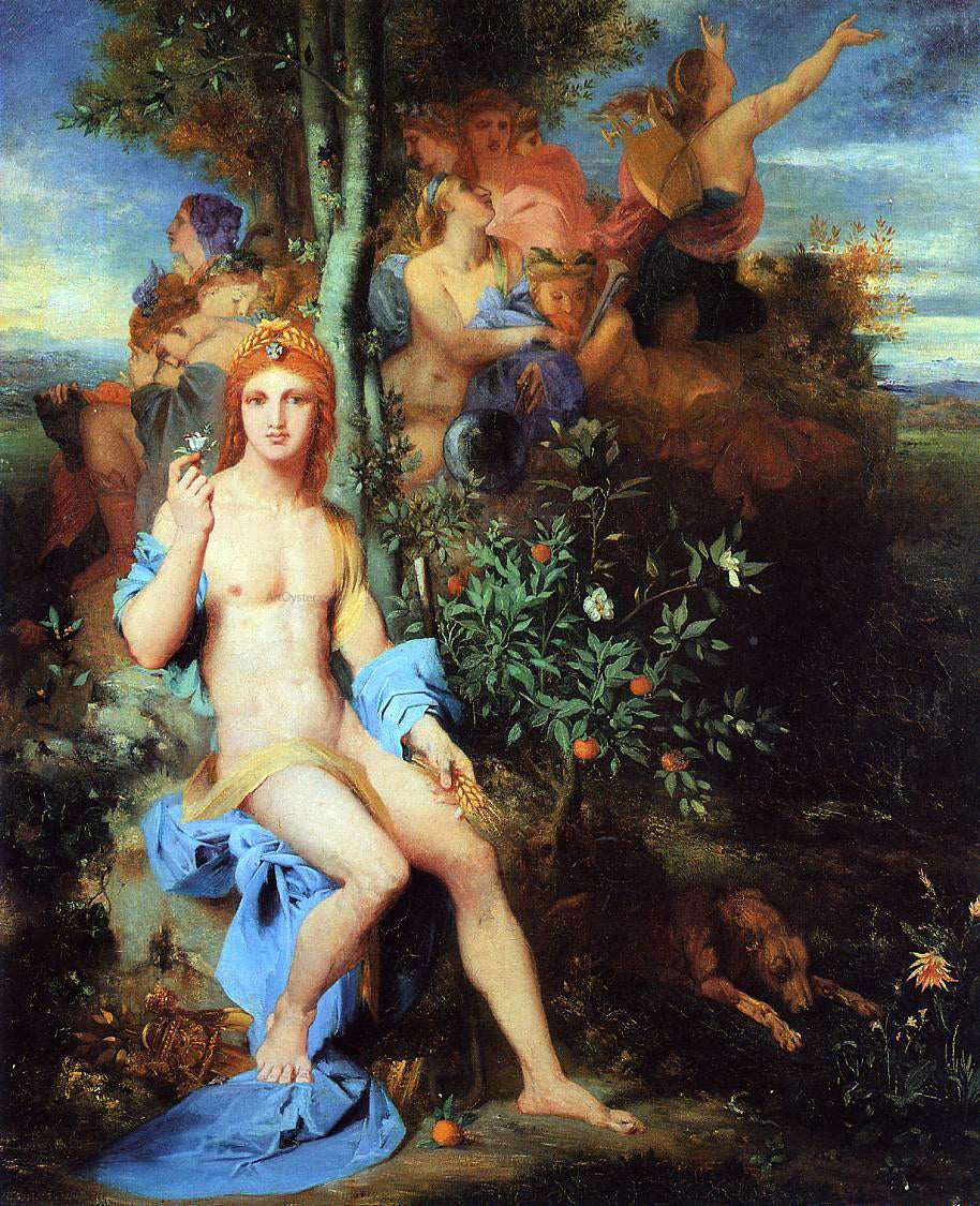 Gustave Moreau Apollo and the Nine Muses - Canvas Print