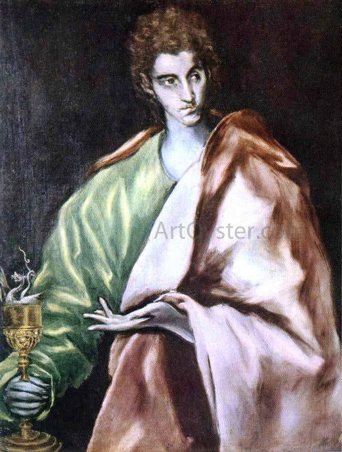 El Greco Apostle St John the Evangelist - Canvas Print