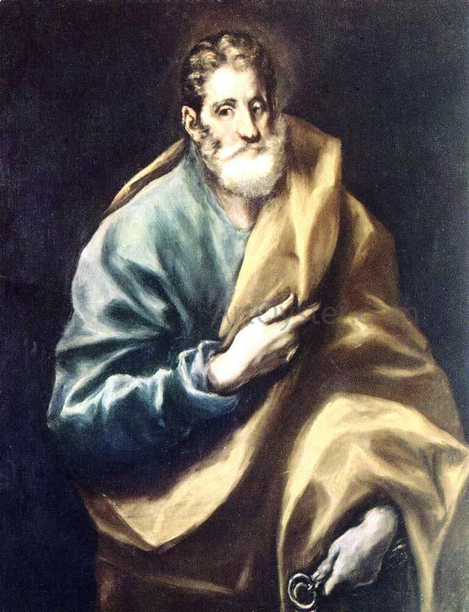 El Greco Apostle St Peter - Canvas Print