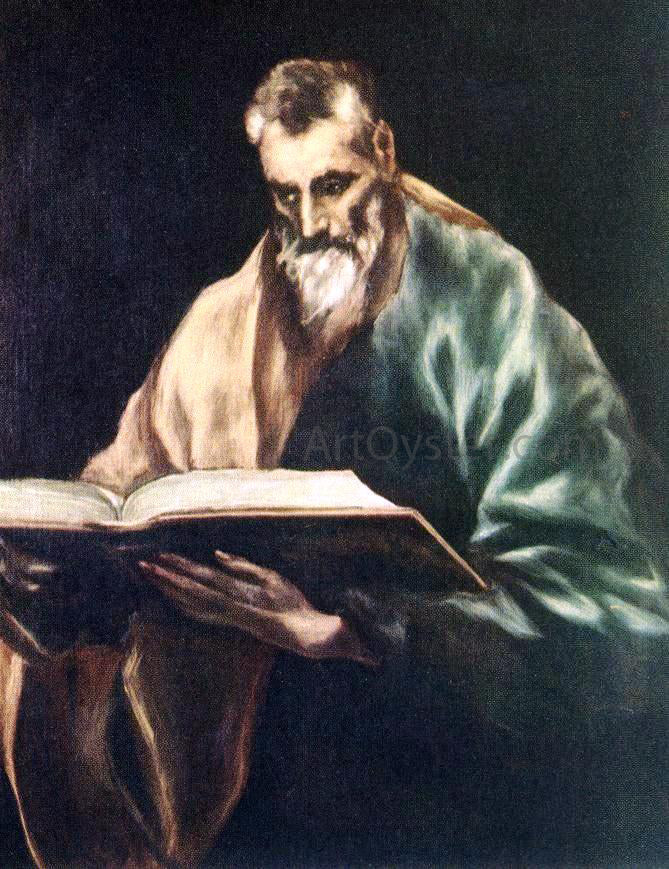 El Greco Apostle St Simon - Canvas Print