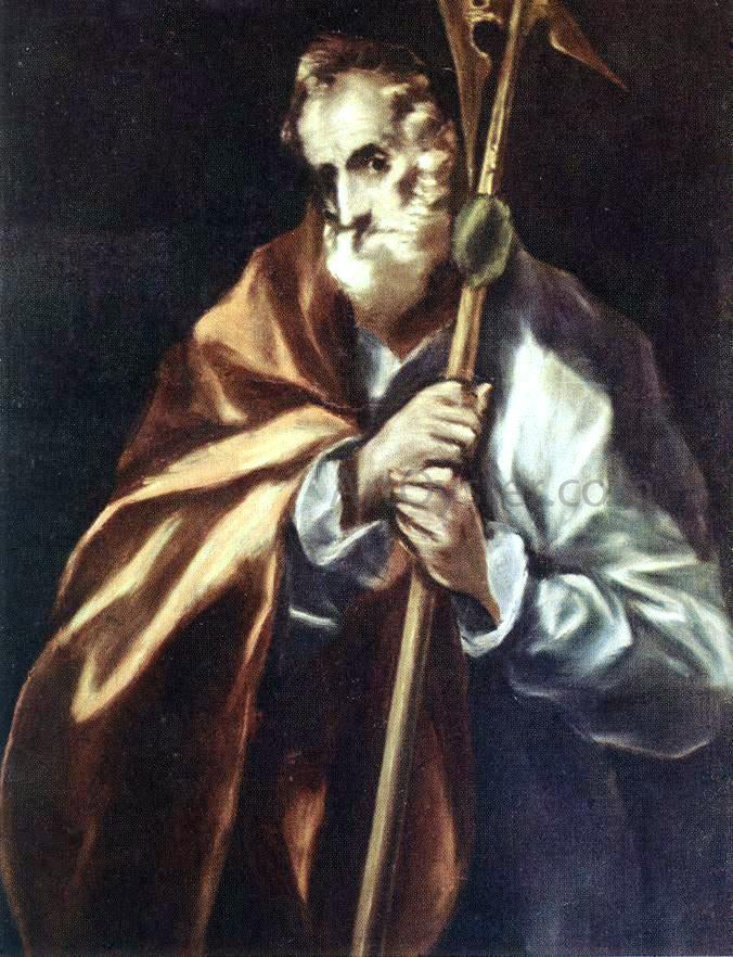 El Greco Apostle St Thaddeus (Jude) - Canvas Print
