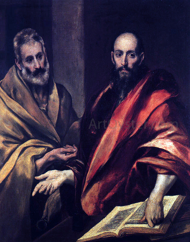 El Greco Apostles Peter and Paul - Canvas Print