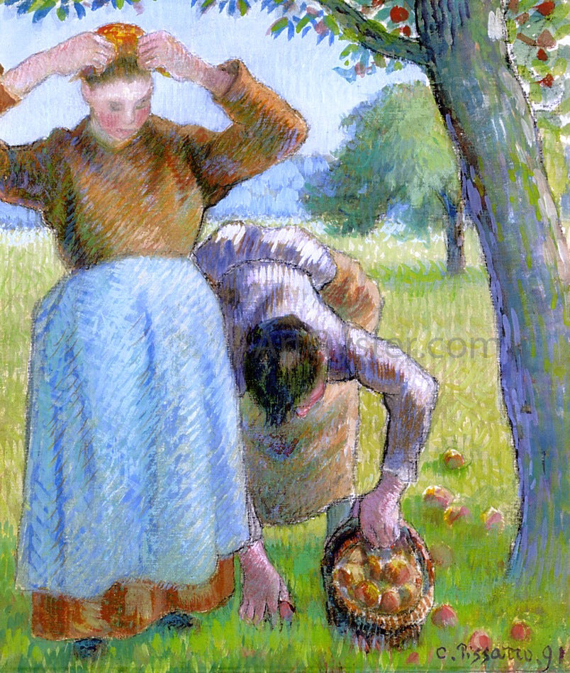 Camille Pissarro Apple Gatherers - Canvas Print