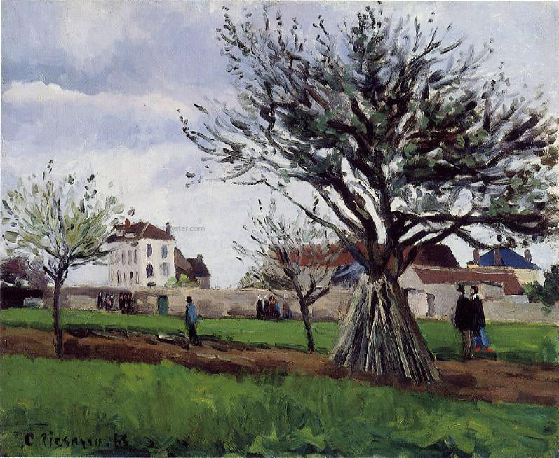 Camille Pissarro Apple Trees at Pontoise (also known as The Home of Pere Gallien) - Canvas Print