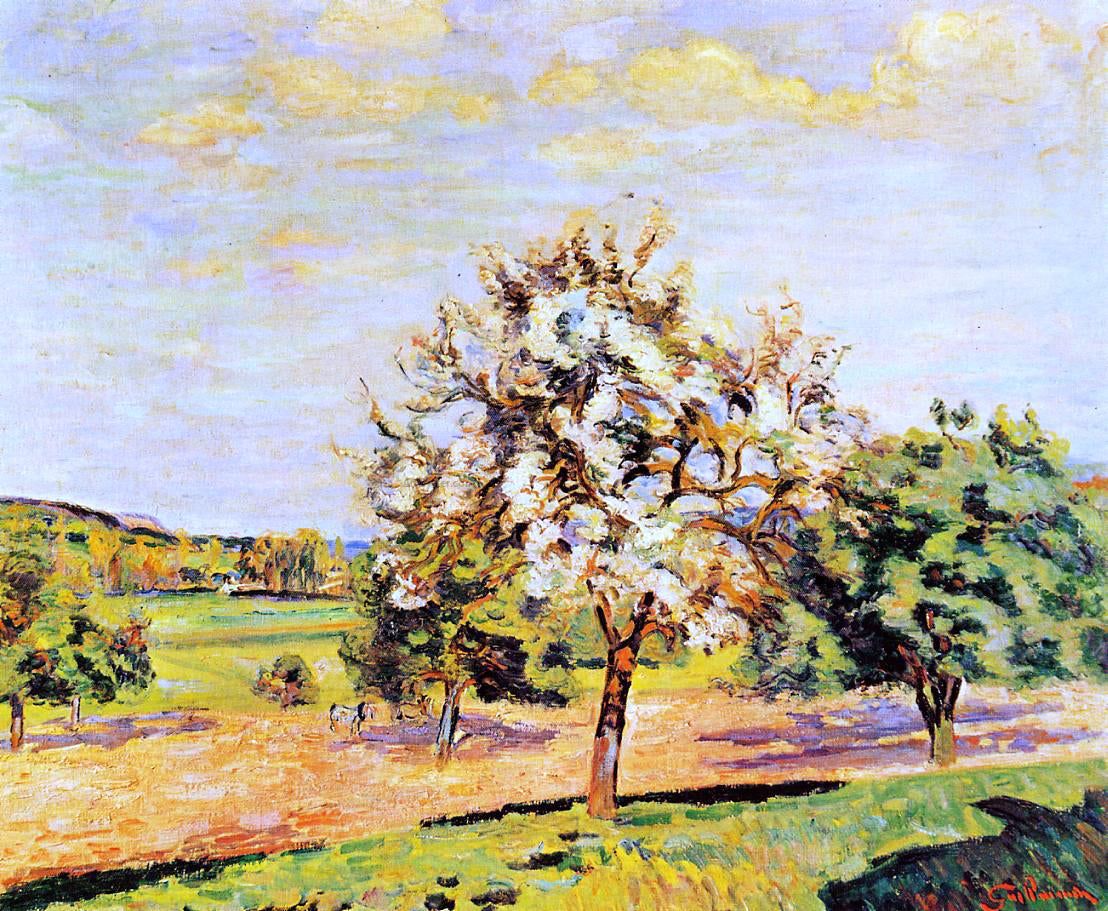 Armand Guillaumin Apple Trees in Bloom - Canvas Print