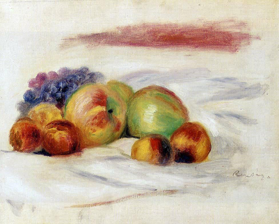 Pierre Auguste Renoir Apples and Grapes - Canvas Print