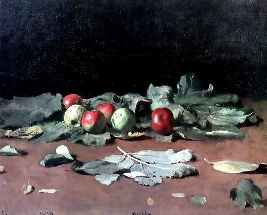 Ilia Efimovich Repin Apples and Leaves - Canvas Print