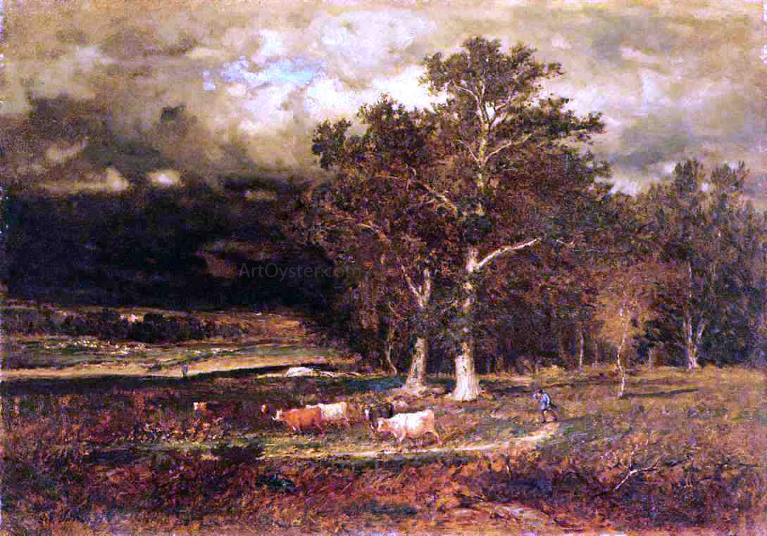 George Inness Approaching Storm - Canvas Print