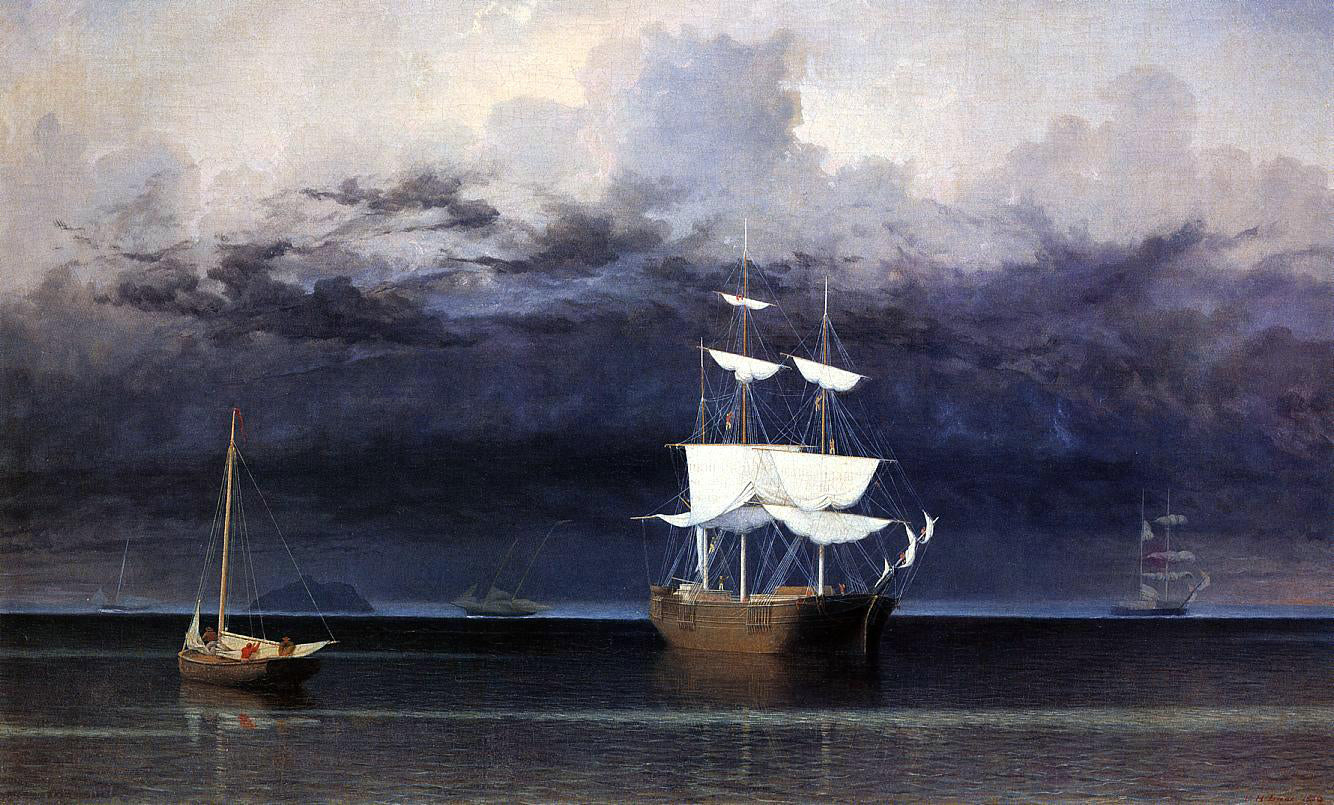 Fitz Hugh Lane Approaching Storm - Canvas Print
