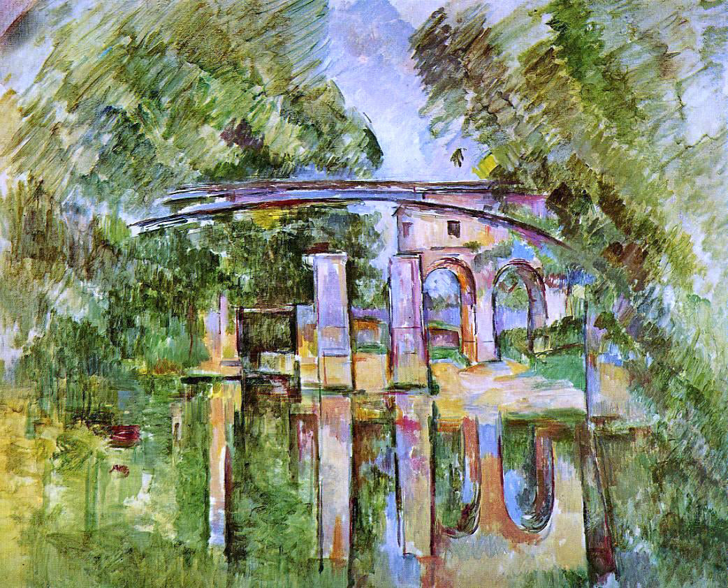Paul Cezanne Aqueduct and Lock - Canvas Print