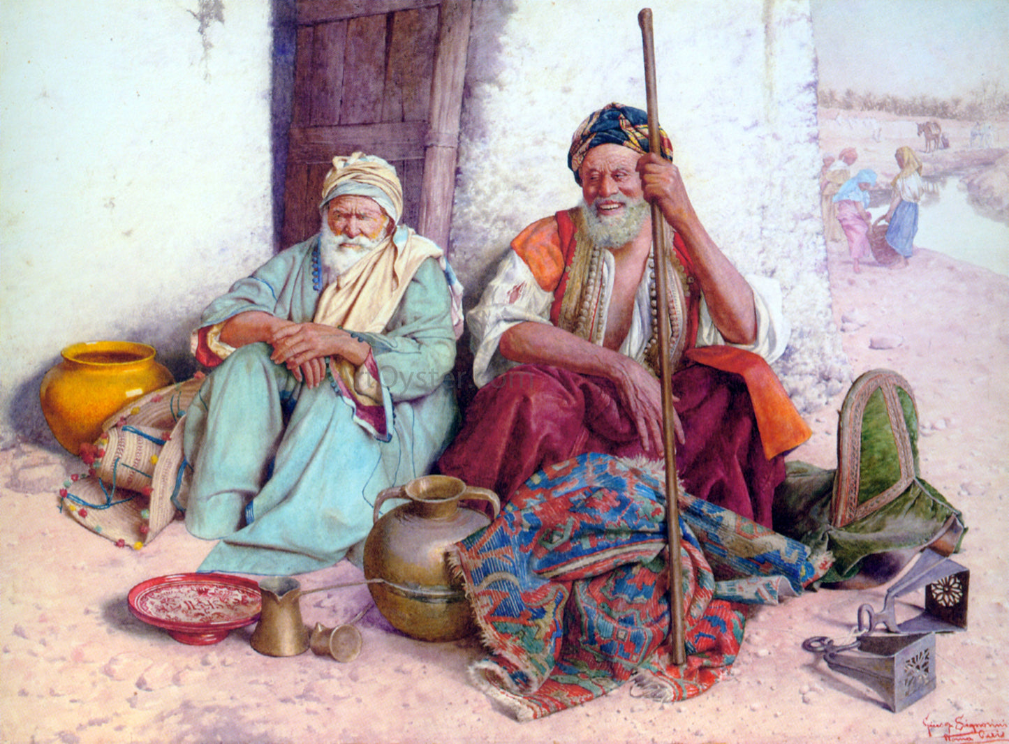 Guiseppe Signorini Arab Merchants - Canvas Print