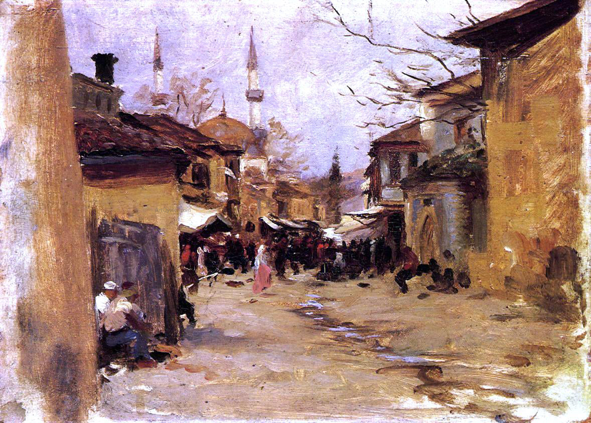 John Singer Sargent Arab Street Scene - Canvas Print