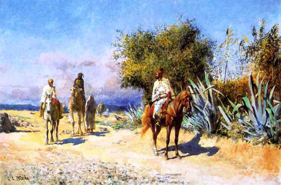 Edwin Lord Weeks Arabs on the Move - Canvas Print