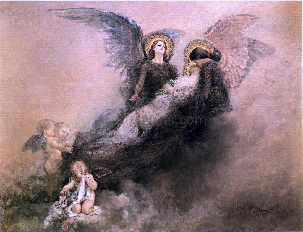 Carl Gutherz Arcessita ab Angelis - Canvas Print