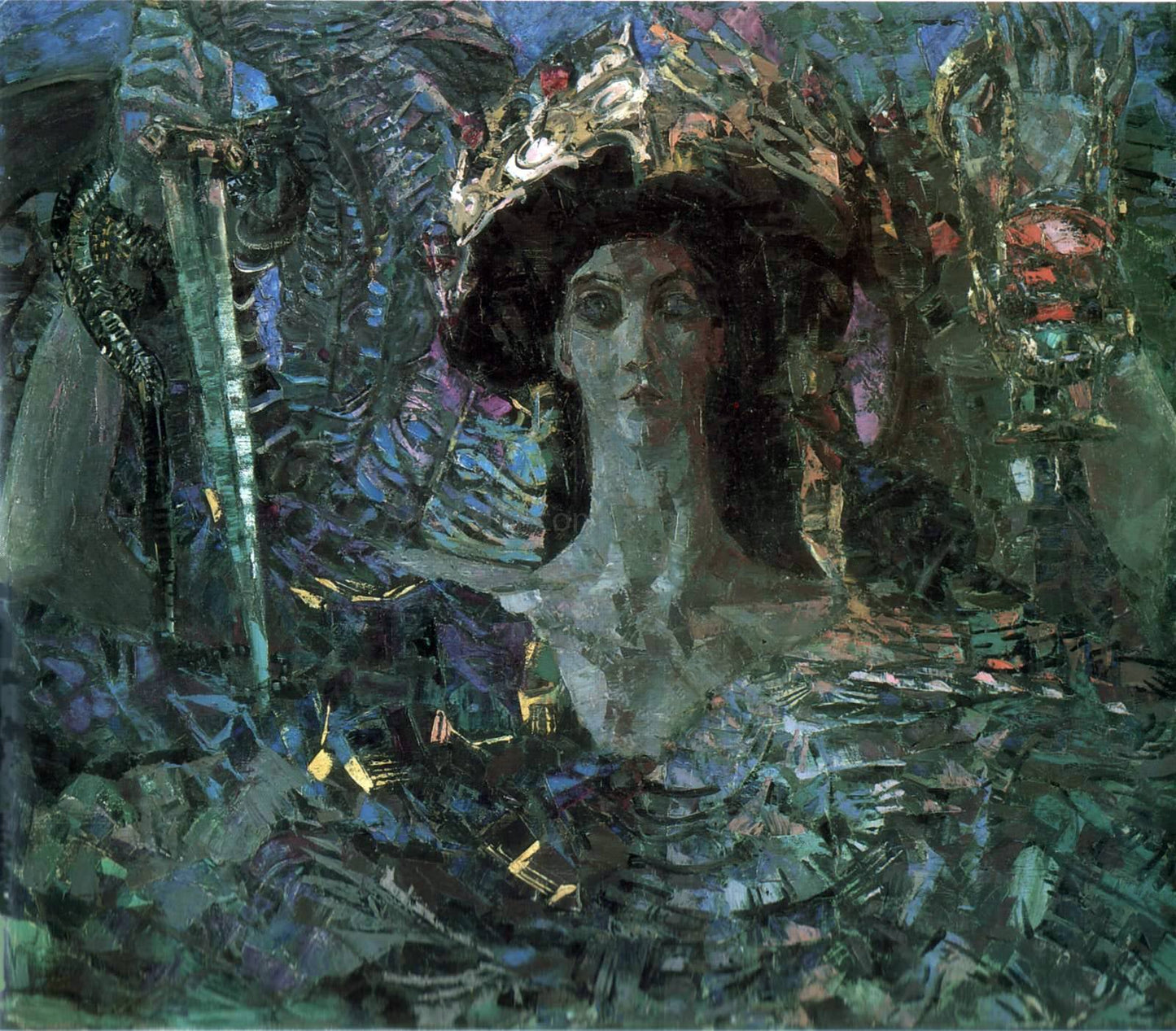 Michael Vrubel Archangel Azrail - Canvas Print