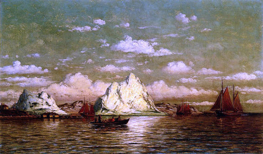 William Bradford Arctic Harbor - Canvas Print