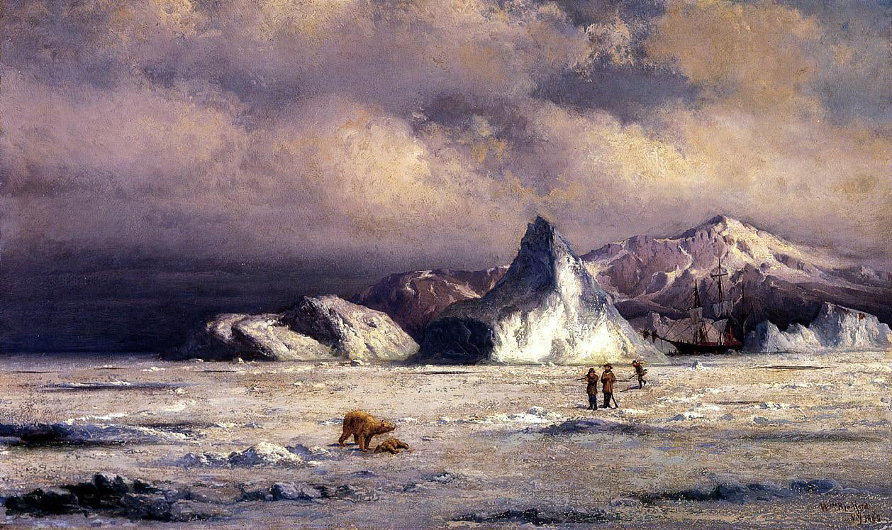 William Bradford Arctic Invaders - Canvas Print