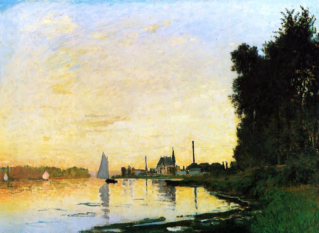Claude Oscar Monet Argenteuil, Late Afternoon - Canvas Print