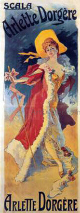 Jules Cheret Arlettle Dorgere - Canvas Print