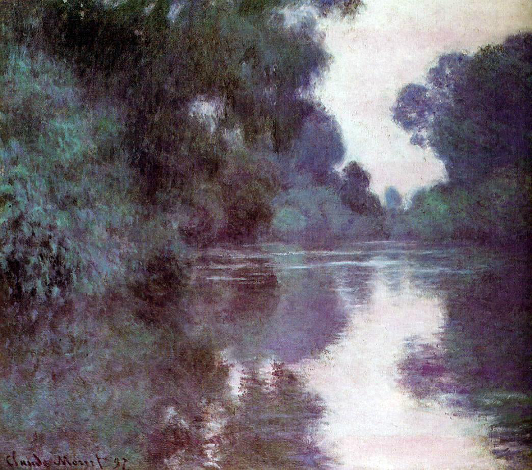 Claude Oscar Monet Arm of the Seine near Giverny - Canvas Print