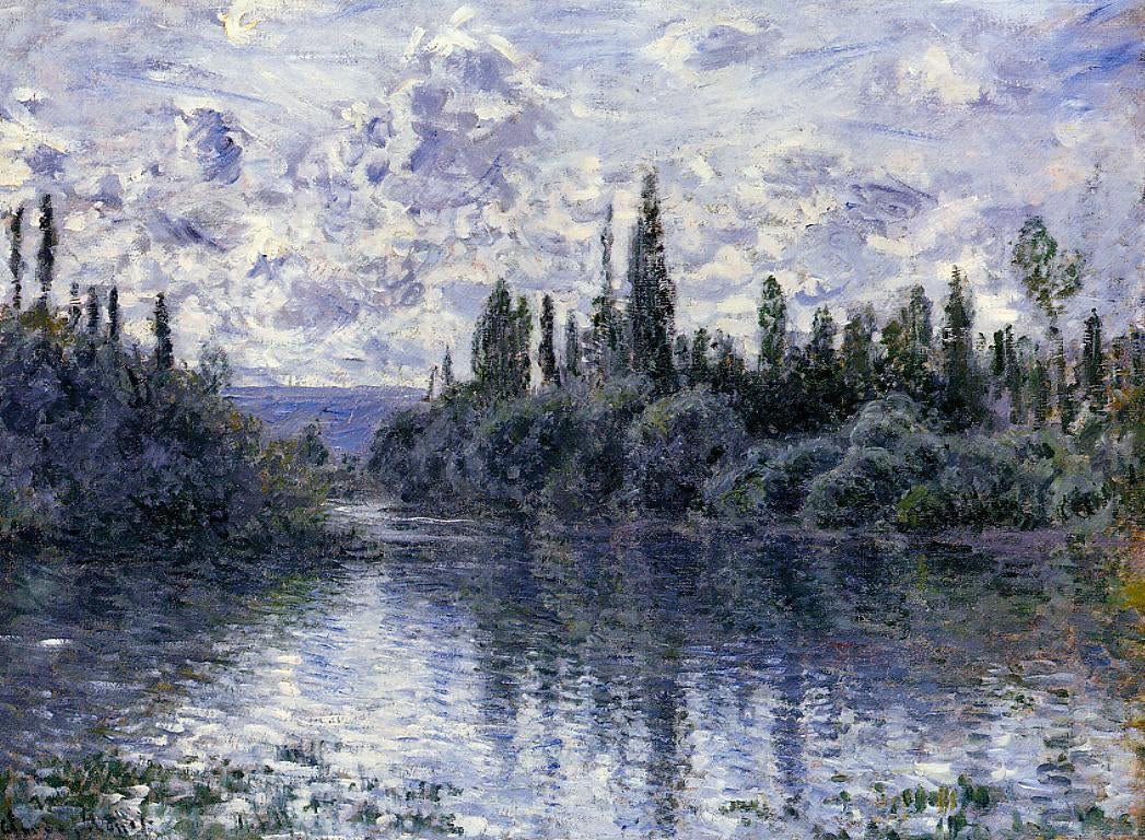 Claude Oscar Monet Arm of the Seine near Vetheuil - Canvas Print
